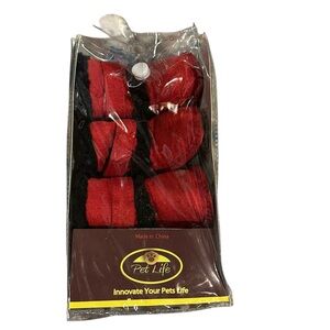 Pet Life Red and Black Dog Boots